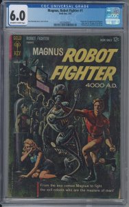 Magnus Robot Fighter 1 CGC 6.0 FN Gold Key 1963 1st App/O Magnus Leeja 1A ? ?