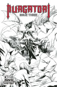 PURGATORI #3 1:10 PAGULAYAN B&W VARIANT DYNAMITE 2022 EB211