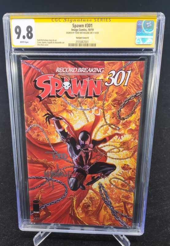 Spawn #301 - Signed Todd McFarlane / Alex Ross Variant K (CGC Sig 9.8) 2019