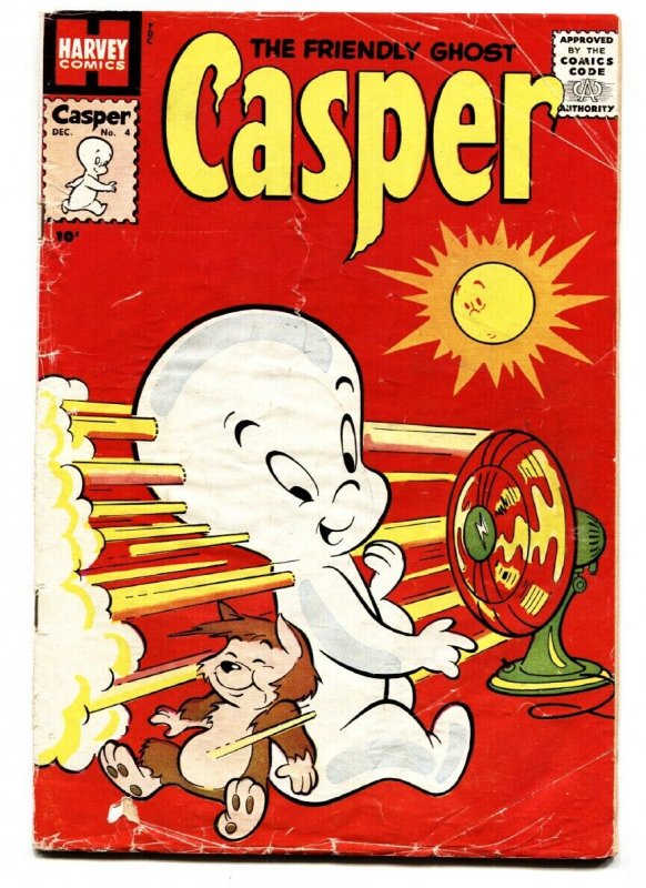 CASPER THE FRIENDLY GHOST #4 1958-HARVEY-Funny cover-Comic Book