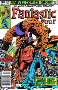 Fantastic Four (Vol. 1) #249 (Newsstand) FN ; Marvel | John Byrne Gladiator
