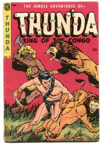 Thunda #6 1953- Golden Age jungle comic-Final issue VG