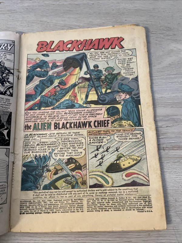 BLACKHAWK #142 Low Grade