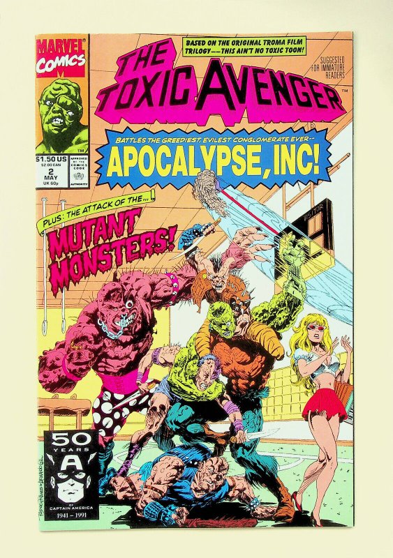 Toxic Avenger #2 (May 1991, Marvel) - Near Mint