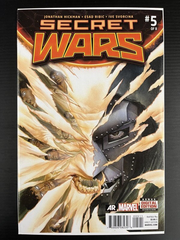 SECRET WARS #5 1st Print Deadpool Wolverine Alex Ross CVR MARVEL 2015 PROSHIPPER