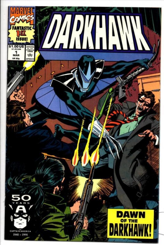 DARKHAWK #1, FN/VF, Marvel SuperHero, Dawn of, Manley, 1991, more Marvel in stor