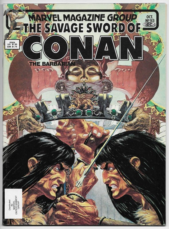 Savage Sword Of Conan Magazine #93 John Buscema (Marvel, 1983) VF/NM