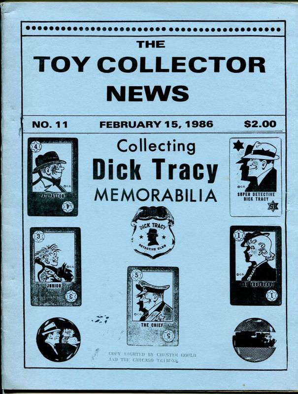 Toy Collector News #11 2/15/1986-Dick Tracy Issue-Li'l Abner-Star Trek-VF-