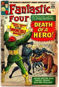 FANTASTIC FOUR #32 (Nov1964) 3.0 GD/VG  Jack Kirby/Stan Lee! Invincible Man!