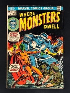 Where Monsters Dwell #20 (1973) FN- Starlin & Giacoia Cover