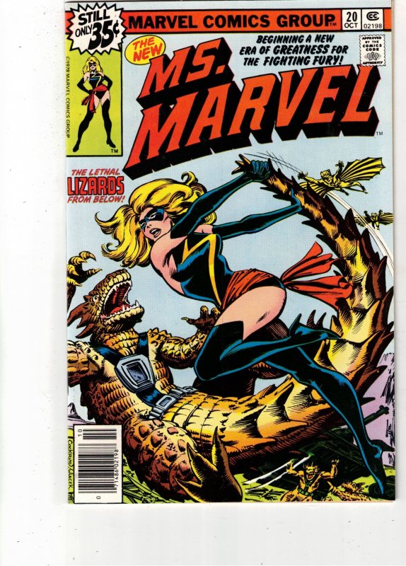 Ms. Marvel #20 (1978) Super-High-Grade NM 1st New Costume! Lynchburg CERT Wow!