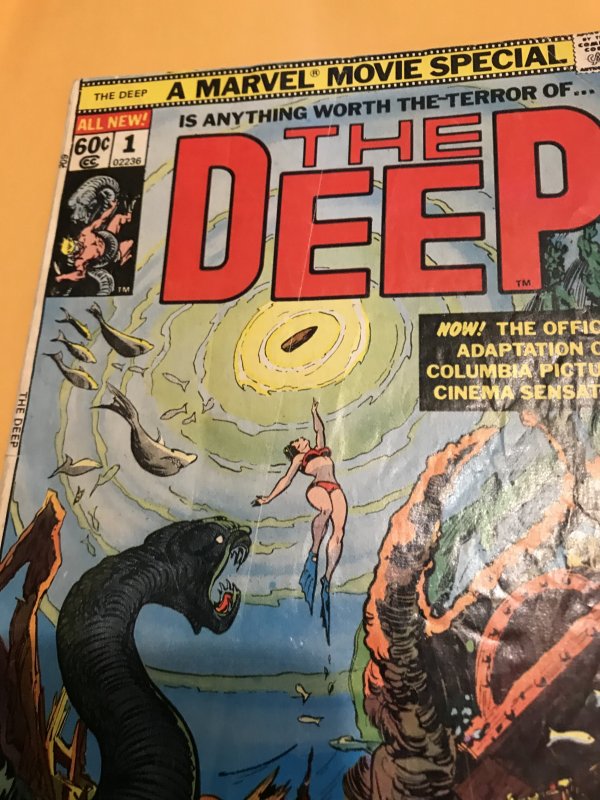 THE DEEP #1 Movie Adaptation : Marvel 1977 Gd; Carmine Infantino art