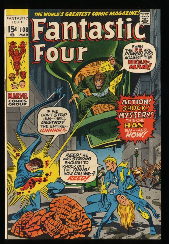 Fantastic Four #108 VF 8.0 Marvel Comics