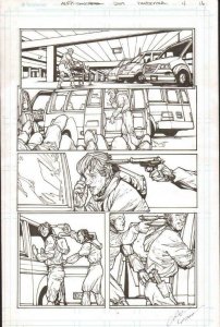 Pandemica #4 pg 16 Original Art Alex Sanchez bestselling author Jonathan Maberry 