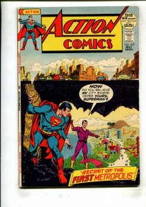 ACTION COMICS #412 (6.5) THE SECRET OF THE FIRST METROPOLIS!! 1972