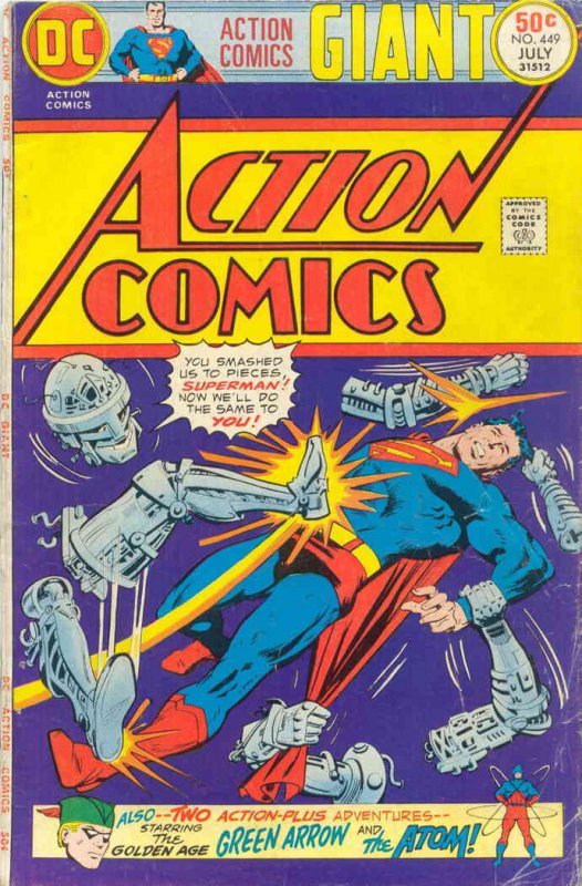 Action Comics #449 VG ; DC | low grade comic Superman Giant Green Arrow the Atom