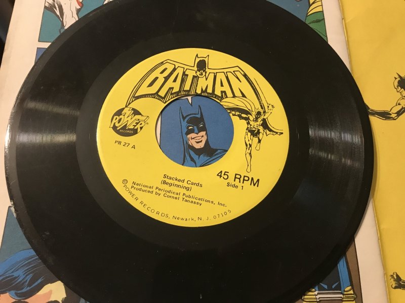 BATMAN Book and Record Set #PR-27 (1975) : Fn+ w/ RPM, JOKER, Robin, scarce