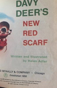 Davy Deer’s Red scarf Rand McNally, 1954, unmarked