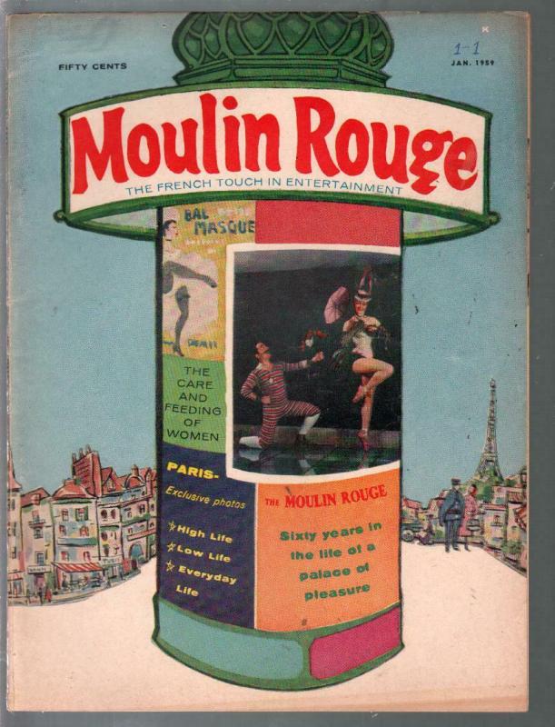 Moulin Rouge #1 1/1959-French Touch In Entertainment-cheesecake-Ward-FN-