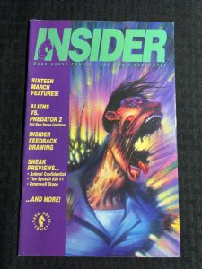 1992 DARK HORSE INSIDER Magazine #3 FN 6.0 Aliens vs Predator / Terminator