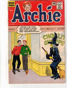 Archie #127 (1962) Witch Cover! Mid-Grade VG/FN 1960's Horror/Sci-Fi Cov...