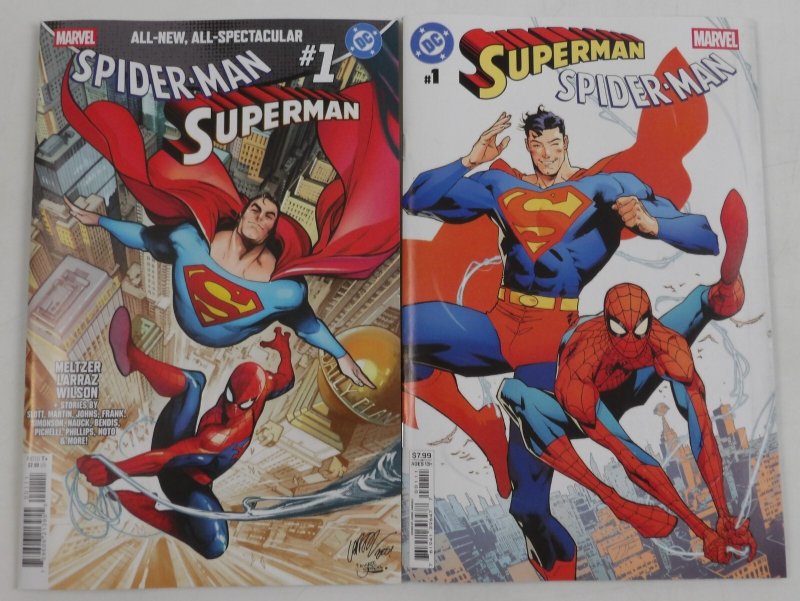 Superman/Spider-Man #1 & Spider-Man/Superman #1 VF/NM Set 1st Prints Marvel ; DC