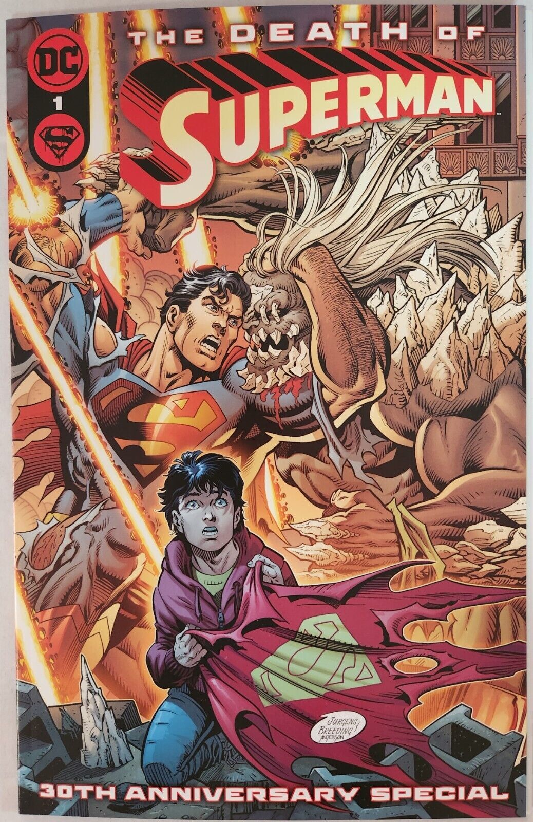 death of superman cover