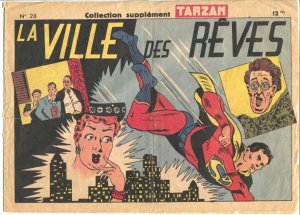La Ville des Reves #28 1948-Superman-front & back covers only-French-G