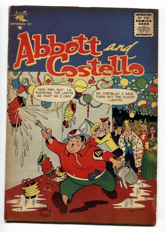 ABBOT AND COSTELLO COMICS #40 1956-ST JOHN-Civil Defense cover