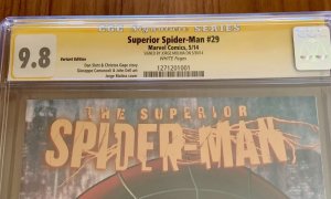 Superior Spider-Man #29 - 2014 - 1:50 Variant - SIGNED JORGE MOLINA - CGC SS 9.8