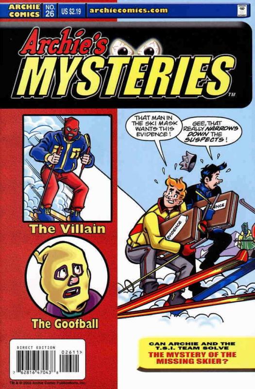 Archie’s Mysteries #26 VF/NM; Archie | save on shipping - details inside