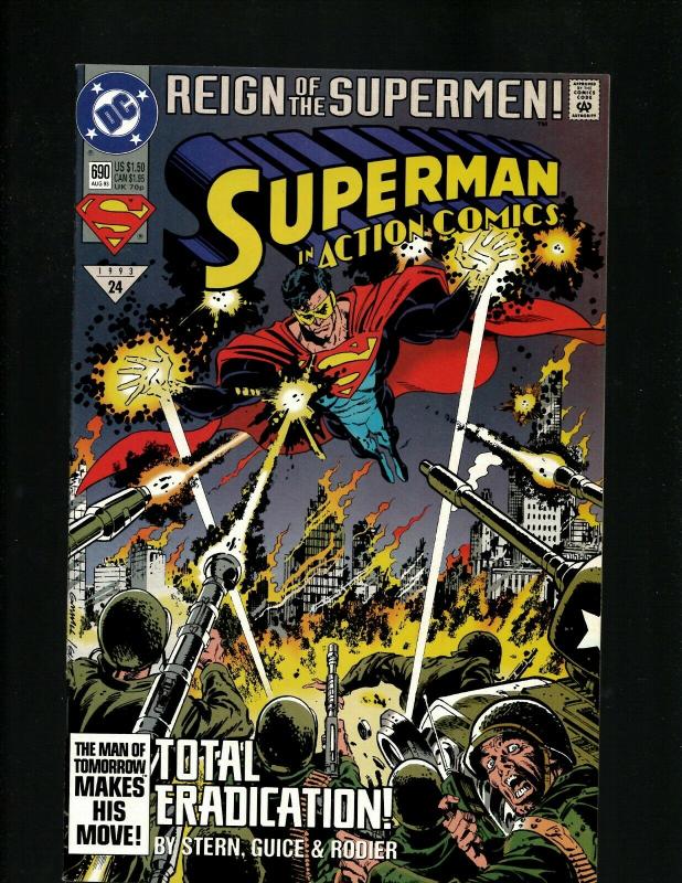 12 Superman DC Comics #675 685 686 687 687 688 689 690 691 692 693 694 J395 