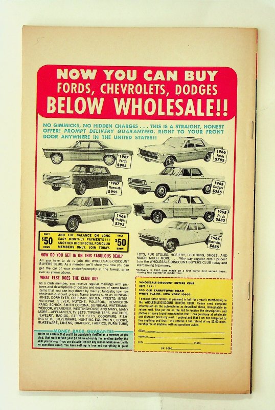 Charlton Premiere Presents Sinistro Boy Fiend #3 (Jan 1968, Charlton) - VG