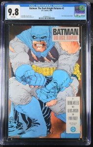 BATMAN THE DARK KNIGHT RETURNS #2 CGC 9.8 CARRIE KELLY BECOMES ROBIN WHITE PAGES