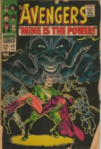Avengers #49 ORIGINAL Vintage 1968 Marvel Comics Scarlet Witch Quicksilver
