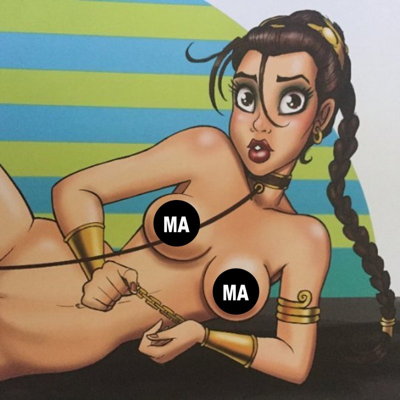 NEW Star Wars Slave Leia 11'' x 17'' Art Print by Jeff Egli