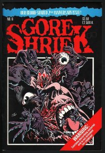 Gore Shriek #6-1989-HORROR COMIC-VF--fantco-steve bissette