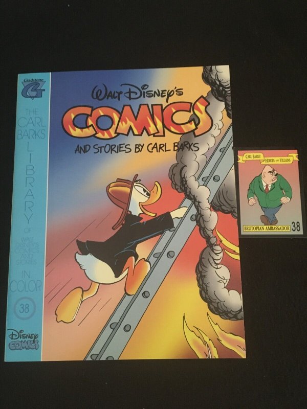 CARL BARKS LIBRARY OF WALT DISNEY'S COMICS AND STORIES IN COLOR #38 with Card