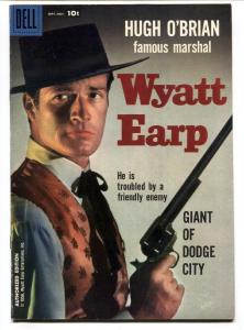 Wyatt Earp #4 1958- Dell TV Western- Hugh O'Brian VF