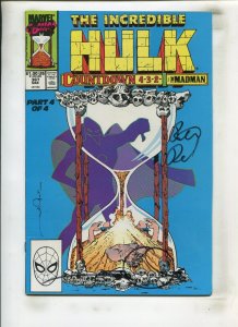INCREDIBLE HULK #367 (9.0) SIGNED BY PETER DAVID & WALT SIMONSON!! 1990