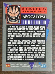 X-Cutioner’s Song Prey Apocalypse 1992 Stryfe’s Strike File Marvel