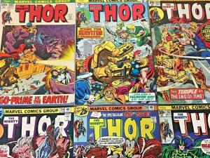 THOR#202-292 FN-VF LOT 1972-78 (30 BOOKS) MARVEL BRONZE AGE COMICS