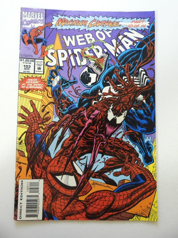 Web of Spider-Man #103 (1993) FN Condition