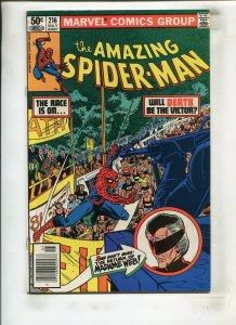 AMAZING SPIDER-MAN #216 (9.2) NEWSSTAND, MADAME WEB!! 1981