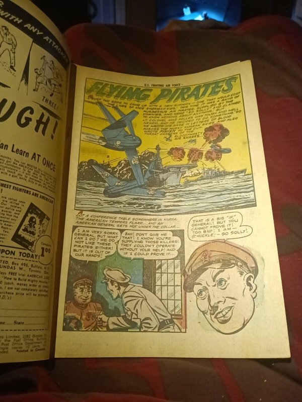 United States Fighting Air Force #22 Superior Comics 1956 Canadian Edition