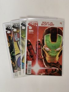 Original sin Hulk vs iron man 1-4 Lot Run Nm Marvel 