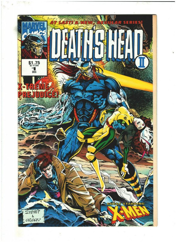 Death's Head II #1 NM- 9.2 Volume 2 Marvel UK Comics 1992 X-Men app.