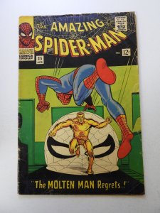 The Amazing Spider-Man #35 (1966) GD+ condition pencil back cover