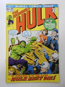 The Incredible Hulk #147 (1972) VG Condition cover detached top staple