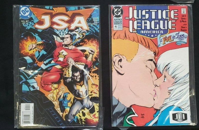 JLA 8PC (VF) FLASH FAX, A FOOL IN LOVE, JUSTICE LEAGUE ADVENTURES 1990-2003